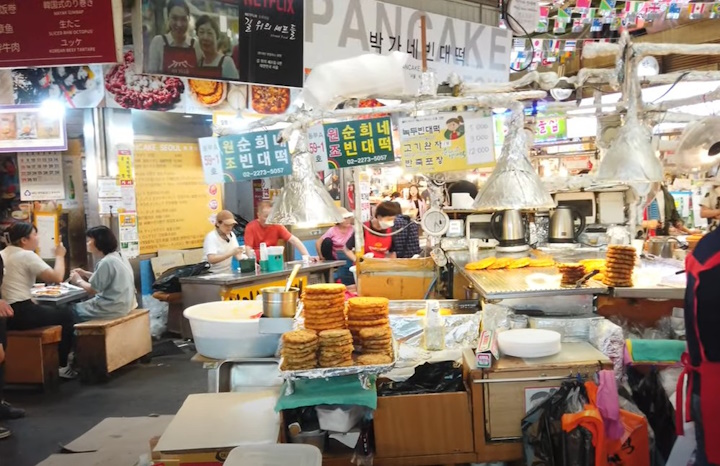 Gwangjang Market is famous for its incredible food scene and hidden vintage treasures.